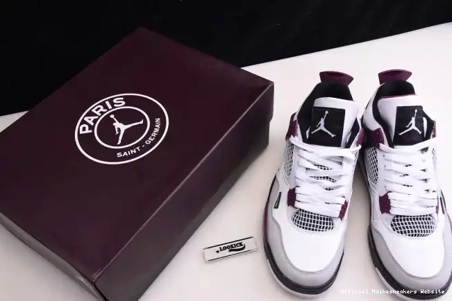 Official Maikesneakers AIR CZ5624-100 PSG RETRO SAINT-GERMAIN PARIS JORDAN 4 0615